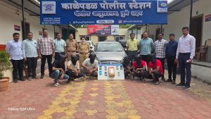 Six Arrested by Kale Padal Police, 1.04 Kg Ganja Seized