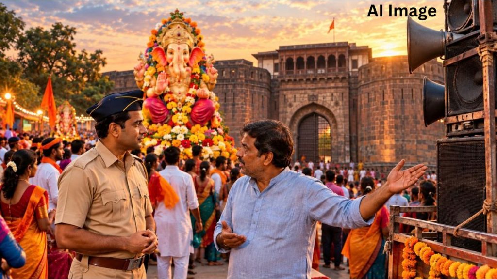 Too Much Noise During Pune Ganpati Visarjan