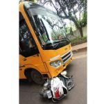 Pune Accident: Two Students Injured After School Bus Hits Activa at Ghorpadi’s National War Memorial Chowk