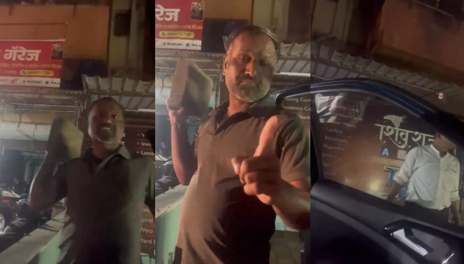 Akurdi rage shopkeeper threatens with pavement block
