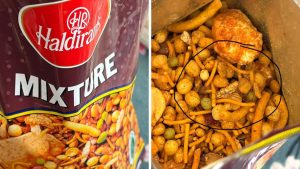 Customer Claims Spider Found in Haldiram’s Mixture