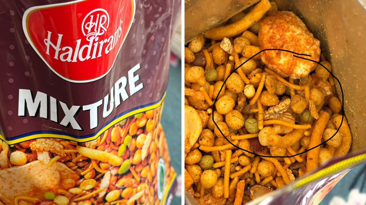 Customer Claims Spider Found in Haldiram’s Mixture