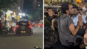 Driver Detained After Vehicle Hits Parked Vehicles on MIT College Road