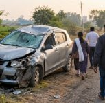 Pune-Solapur Highway: Driver Dies of Heart Attack, Car Overturns; Two Women Injured