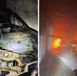 Pune: Fire at Chinchwad’s Kunal Market Damages 15 Vehicles, One Injured