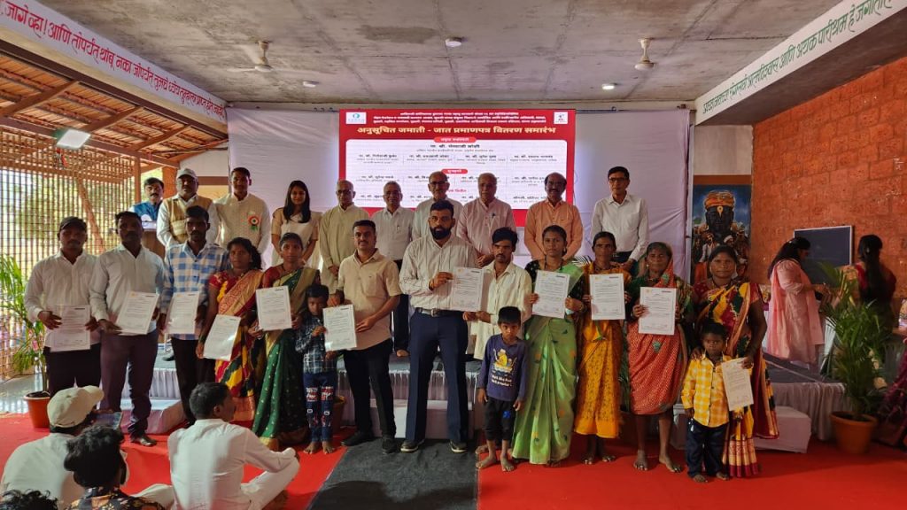 Katkari tribals getting Scheduled Tribes Certificates