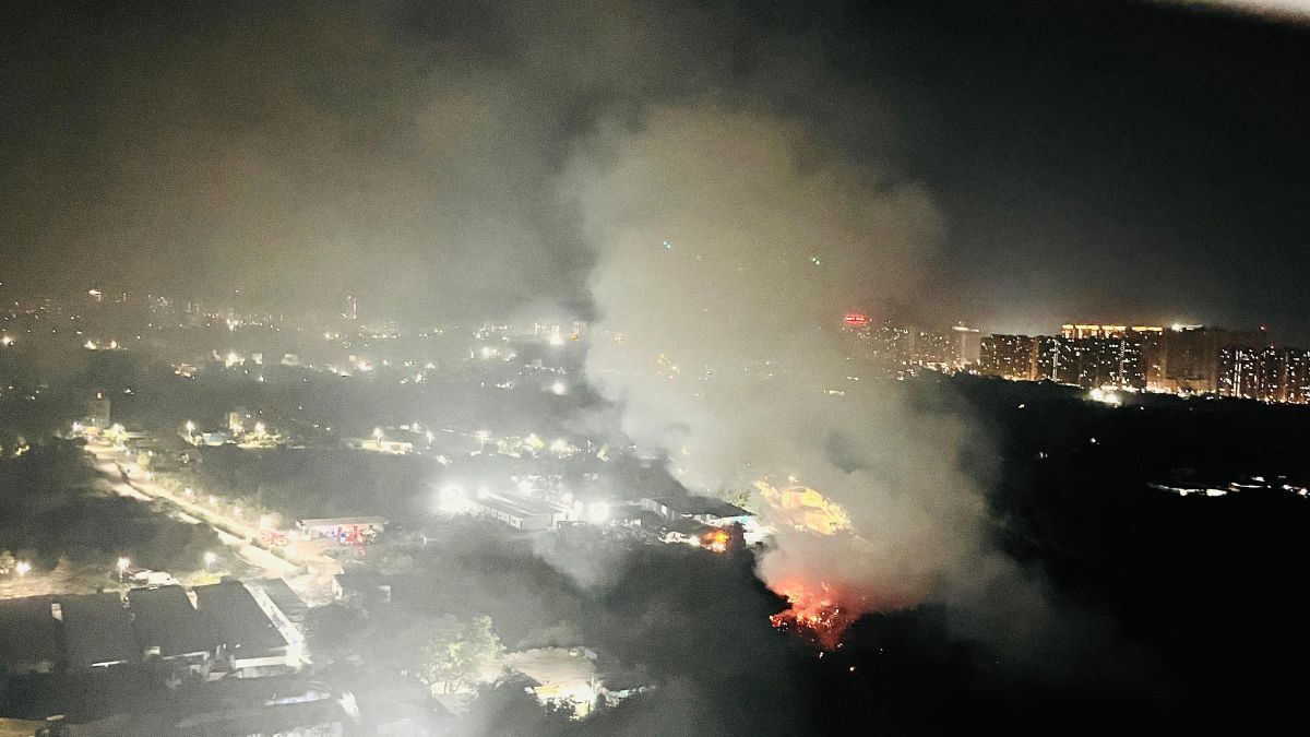 Mahaluge Bio-Waste Site Fire Continues for Days