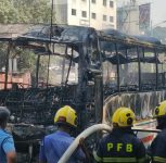 Moving Electric Bus Catches Fire Near Swargate in Pune, 17 Passengers Escape Unhurt