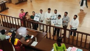 NCP Corporators Gift Water Purifiers to Mayor, PMC Commissioner in Protest
