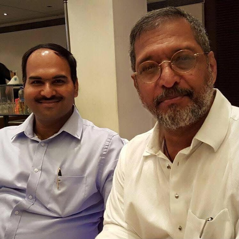 Ashok Thombre with Nana Patekar