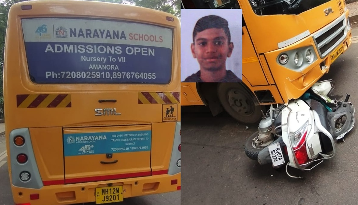Narayana School Amanora involved in accident