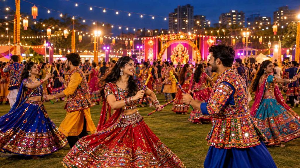 Navratri 2026 Lights Up Pune with Vibrant Garba and Dandiya Nights