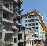 Pune: PCMC Demolishes Unauthorised Structure in Pimple Gurav