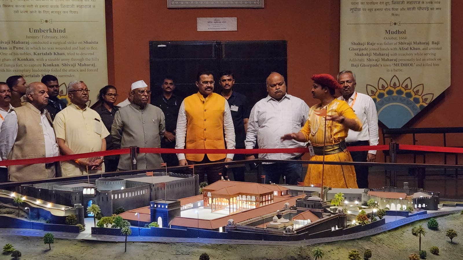 Photo 3 - Haribhau Checking 3d model of Shivsrushti