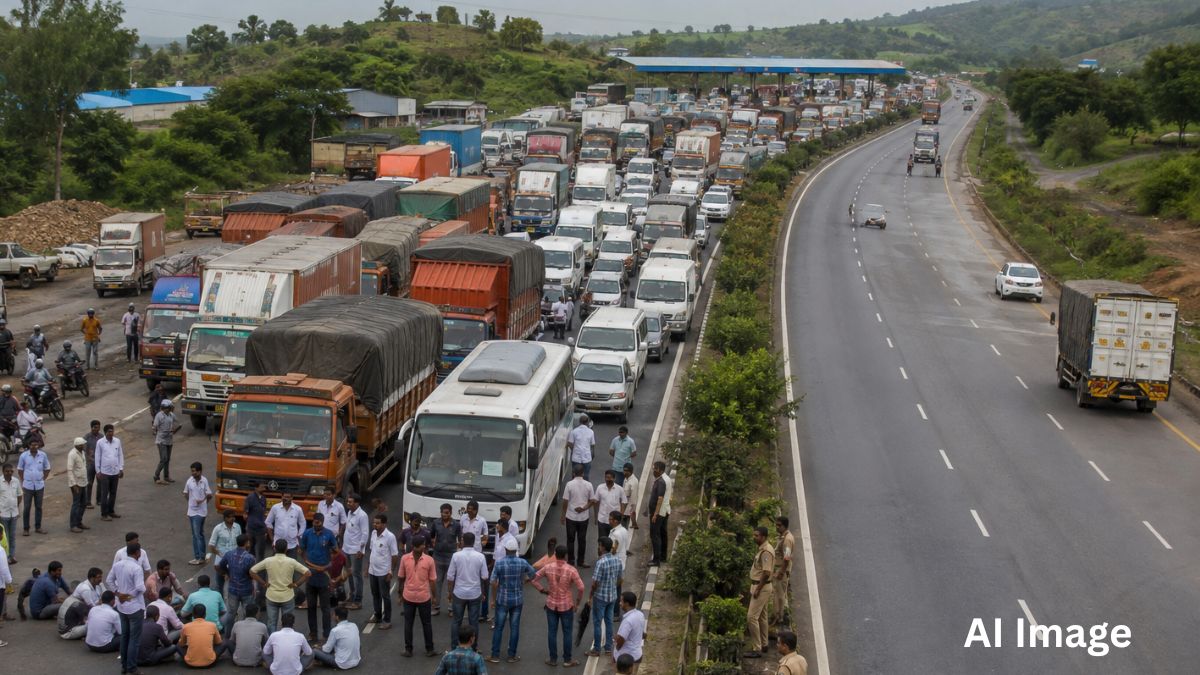 Pune-Bengaluru Travellers Told to Take Alternative Routes Due to Kognoli Toll Plaza Protest