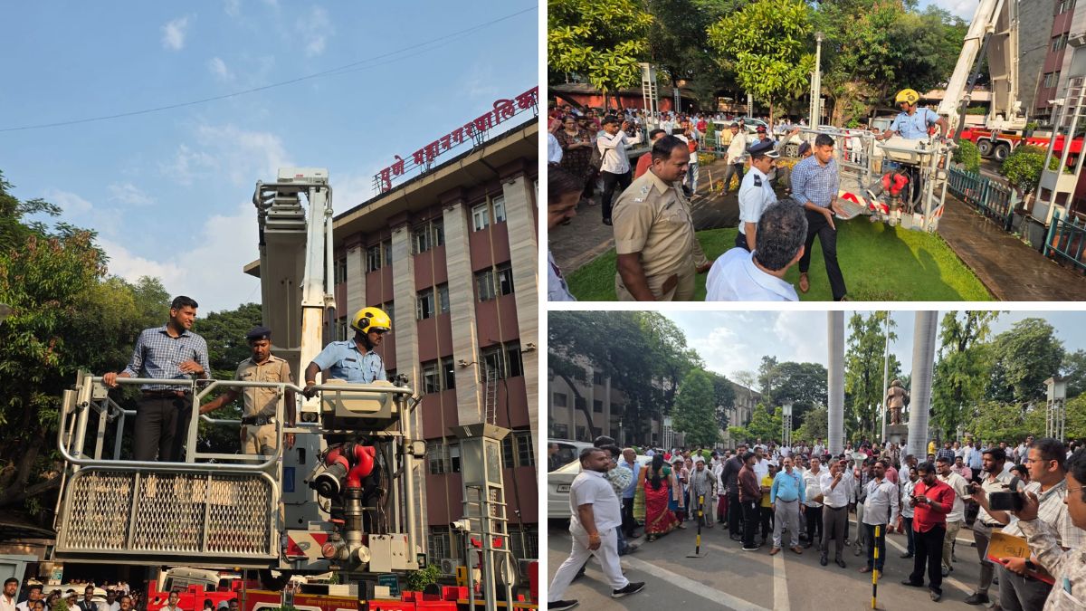 Pune Civic Body Conducts Mock Drill Simulating Blast, Fire at Headquarters