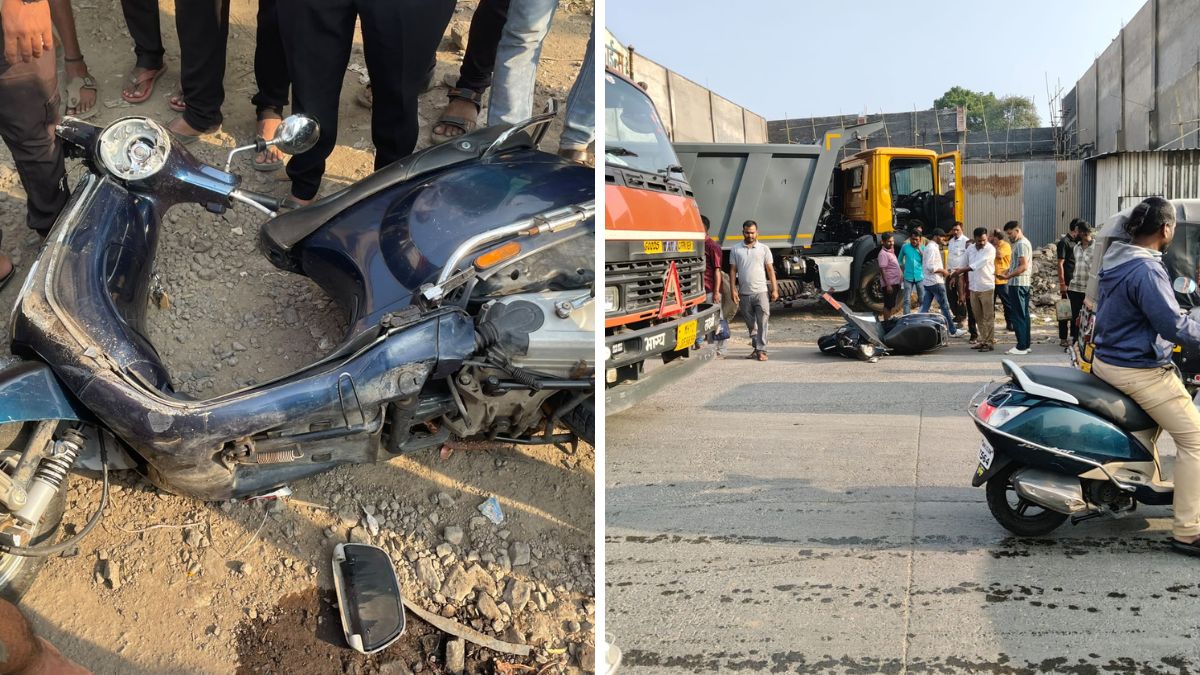 Two Bricks College Students Injured After Hyva Dumper Collides With Two-Wheeler in Pisoli