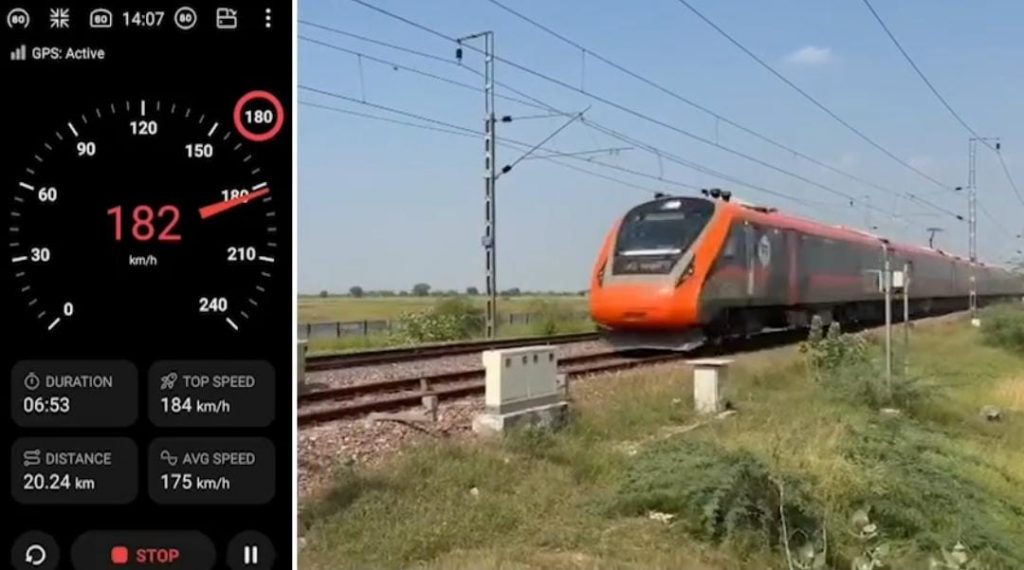Vande Bharat Trainset Built in Punjab Successfully Completes 180 kmph High-Speed Trial
